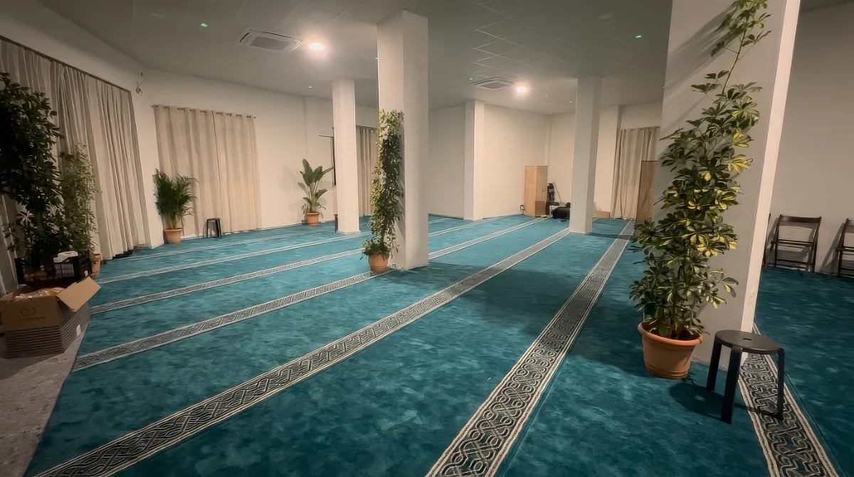 The prayer space at El Jardín de Al Andalus